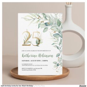 25th_birthday_invite_for_her_adult_birthday-r_zzz2aw_2154 25th birthday invite for her Adult Birthday
