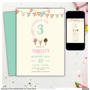 3_scoops_of_fun_3rd_birthday_ice_cream_party_invitation-r_iyn844_2154 3 Scoops of Fun 3rd Birthday Ice Cream Party Invitation