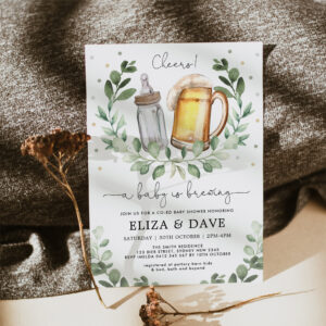 a_baby_is_brewing_beers_bottles_coed_shower_invitation-r_vqjjbv_2154 A Baby is Brewing Beers & Bottles Coed Shower Invitation