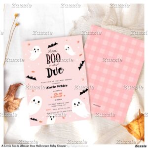 a_little_boo_is_almost_due_halloween_baby_shower_invitation-r_w3x1s9_2154 A Little Boo is Almost Due Halloween Baby Shower Invitation