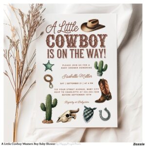 a_little_cowboy_western_boy_baby_shower_invitation-r_iuau3q_2154 A Little Cowboy Western Boy Baby Shower Invitation