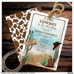 a_little_cowboy_western_boy_baby_shower_invitation-r_w7b4oz_2154 A Little Cowboy Western Boy Baby Shower Invitation