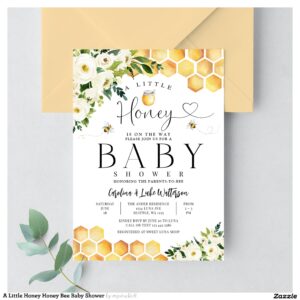 a_little_honey_honey_bee_baby_shower_invitation-r_zkpitk_2154 A Little Honey Honey Bee Baby Shower Invitation