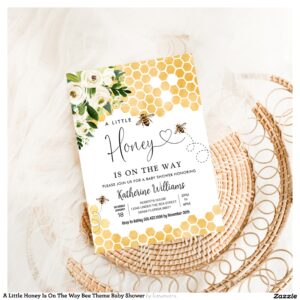 a_little_honey_is_on_the_way_bee_theme_baby_shower_invitation-r_zzkau8_2154 A Little Honey Is On The Way Bee Theme Baby Shower Invitation