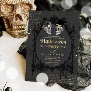adult_halloween_party_vintage_gothic_skull_invitation-r_ra4tk_2154 Adult Halloween Party Vintage Gothic Skull Invitation
