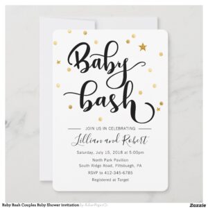 Baby Bash Couples Baby Shower invitation