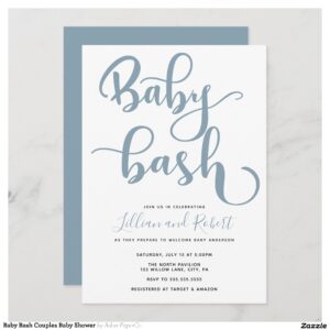 Baby Bash Couples Baby Shower Invitation