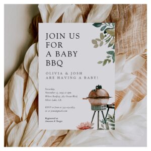 Baby Shower BBQ Gender Neutral Invitation