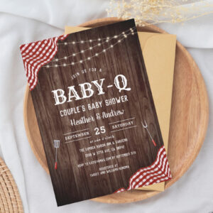 babyque_picnic_bbq_couples_baby_shower_invitation-r_5j44t_2154 BabyQue Picnic BBQ Couple's Baby Shower Invitation
