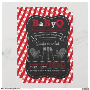 BBQ Picnic Baby Shower Invitation