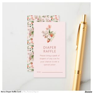 Berry Diaper Raffle Card