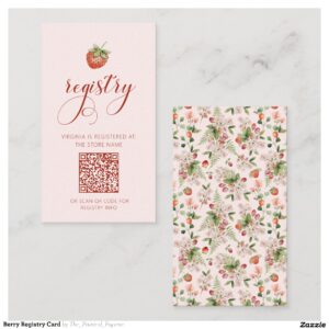 Berry Registry Card
