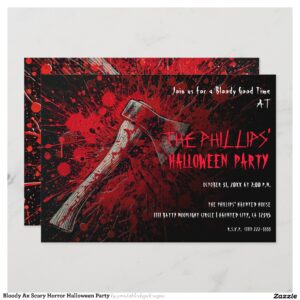 bloody_ax_scary_horror_halloween_party_invitation-r24fb5b480982471cac3db25c8b471063_tcv4s_2154 Bloody Ax Scary Horror Halloween Party Invitation