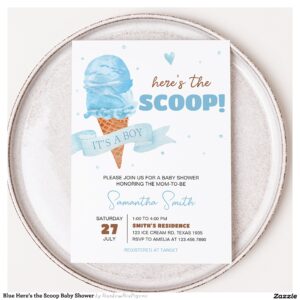 blue_heres_the_scoop_baby_shower_invitation-r_xwpkuf_2154 Blue Here's the Scoop Baby Shower Invitation