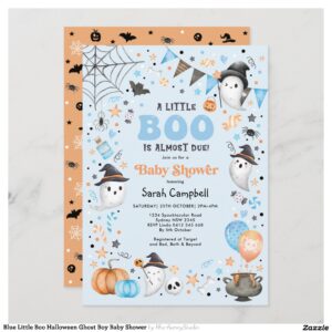 blue_little_boo_halloween_ghost_boy_baby_shower_invitation-r3941c3c8f3a047c38043041b20166c4f_tcv4j_2154 Blue Little Boo Halloween Ghost Boy Baby Shower Invitation