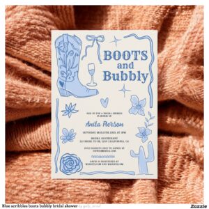 blue_scribbles_boots_bubbly_bridal_shower_invitation-r_wb1lvv_2154 Blue scribbles boots bubbly bridal shower invitation