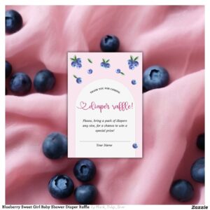 blueberry_sweet_girl_baby_shower_diaper_raffle_enclosure_card-r_xf11o1_2154 Blueberry Sweet Girl Baby Shower Diaper Raffle Enclosure Card