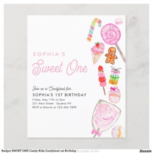 Budget SWEET ONE Candy Kids Candyland 1st Birthday