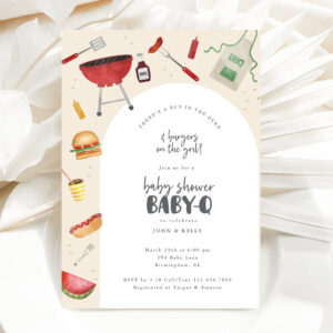 Bun in the Oven Baby Shower BabyQ Invitation