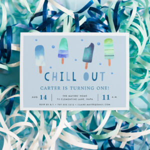 Chill Out Popsicle Birthday Party Invitation