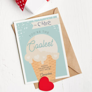 Coolest Scoop Classroom Valentine's Day Card