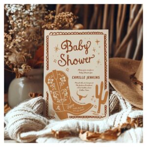 Country Rustic Boy Baby Shower Invitation