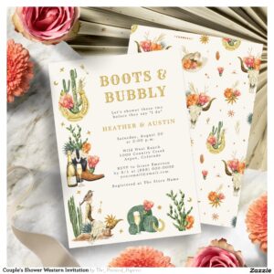 Couple's Shower Western Invitation