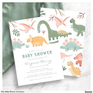 Dino Baby Shower Invitation