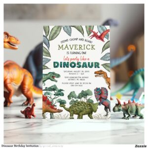 Dinosaur Birthday Invitation