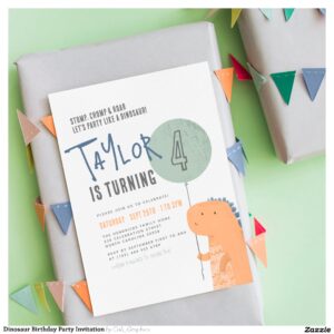 Dinosaur Birthday Party Invitation