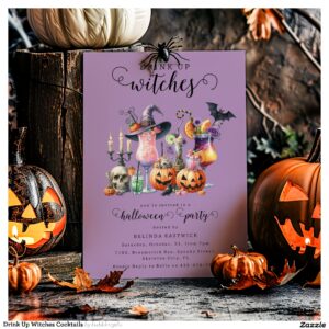 Drink Up Witches Cocktails Invitation
