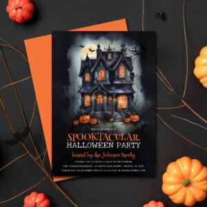Enchanted Haunted House Halloween Party Invitation