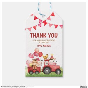 Farm Animals, Barnyard, Ranch Gift Tags