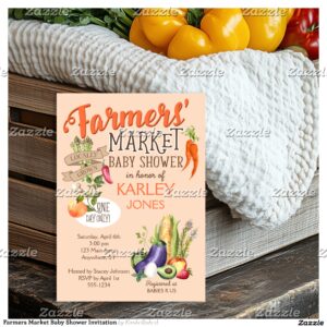 Farmers Market Baby Shower Invitation