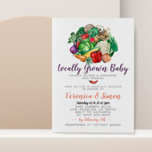 Farmer's Market Baby Shower Invitation