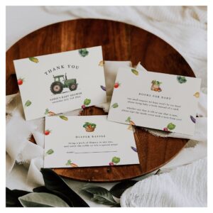 Farmers Market Locally Grown Baby Shower Thank You Card