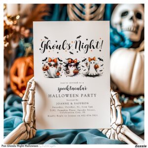 Fun Ghouls Night Halloween Invitation