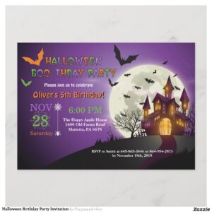 Halloween Birthday Party Invitation