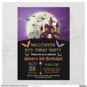 Halloween Birthday Party Invitation