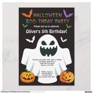 Halloween Birthday Party Invitation