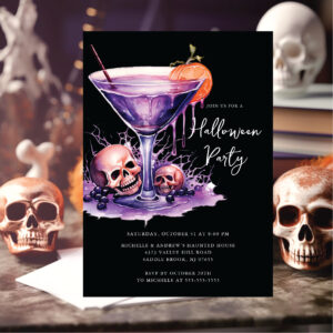 Halloween Cocktail Party Invitation