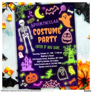 Halloween Costume Party Invitation Spooktacular