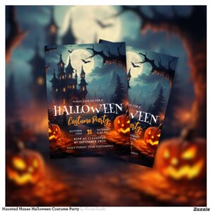 Haunted House Halloween Costume Party Invitation