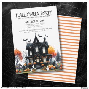 Haunted House Halloween Party Invitation