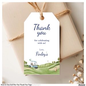 Hole In One Golf Par-Tee Thank You Tags