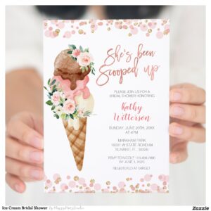 Ice Cream Bridal Shower Invitation