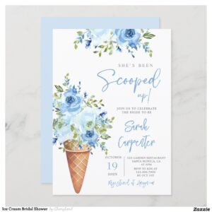 Ice Cream Bridal Shower Invitation