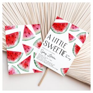 Little Sweetie Watermelon Baby Shower Invitation