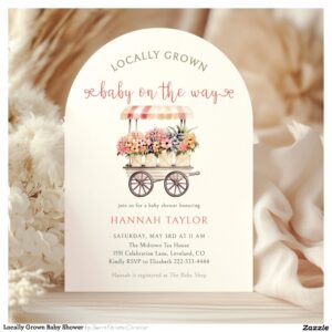 Locally Grown Baby Shower Invitation