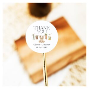 Locally Grown Farmers Market Baby Shower Classic Round Sticker